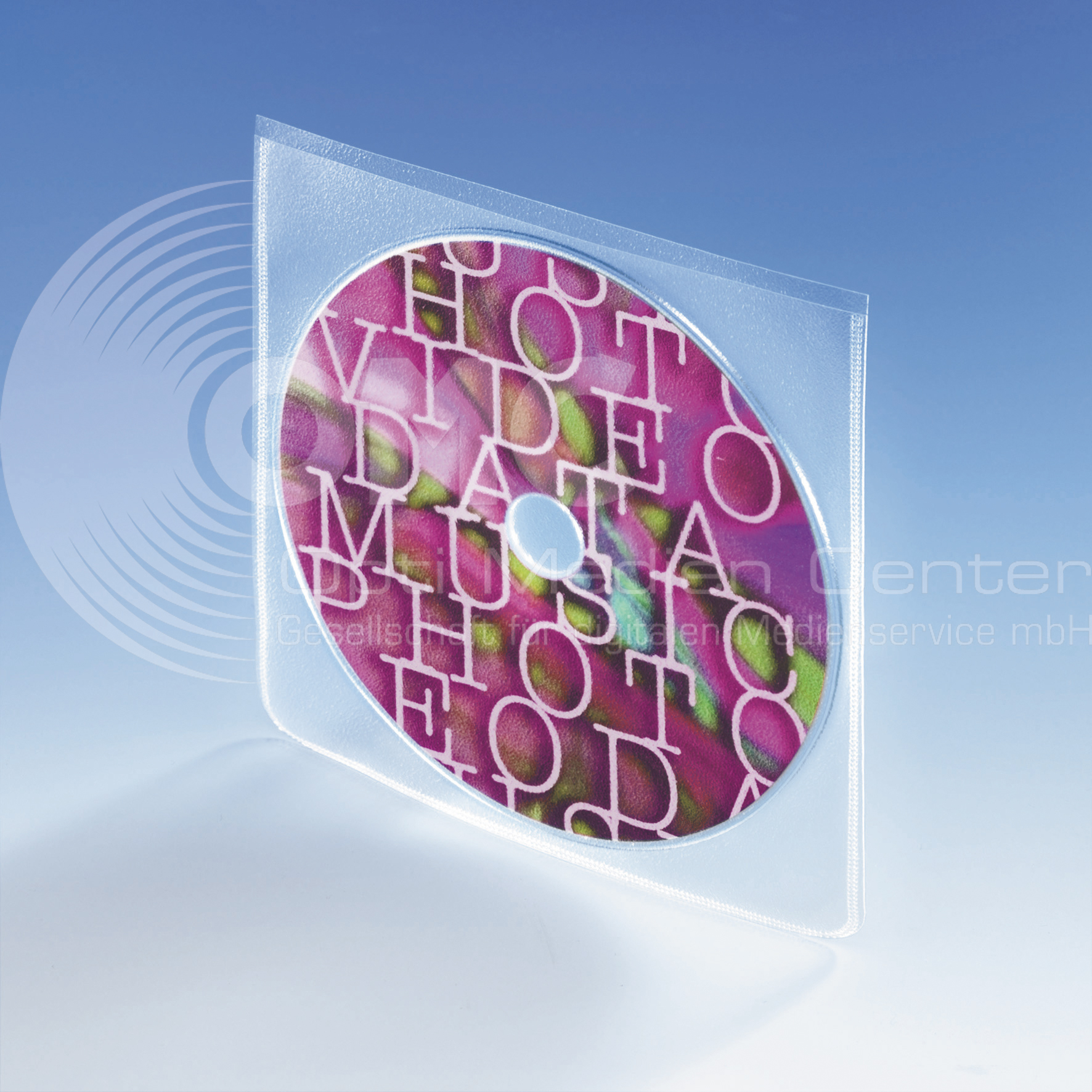 CD-Stecktasche aus PP mit runden Ecken