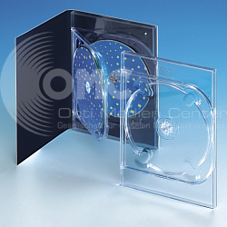 DVD Dreifach-Klapptray transparent